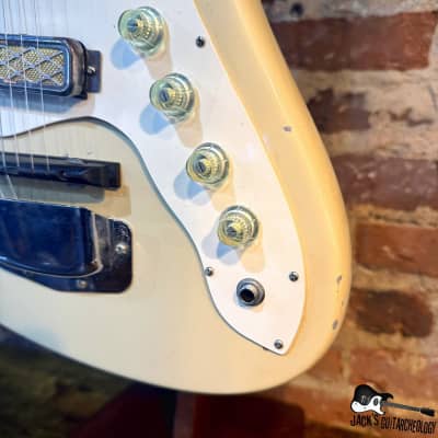 Silvertone / Harmony Bobkat Electric Guitar (1960s - Desert Sand) image 7