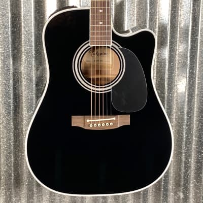 Takamine EF341SC Cutaway Acoustic Electric Guitar Black & Case Japan #0710 for sale