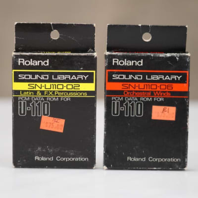 Roland SN-U110-06 & 02 Orchestral Winds Latin FX Sound Cards for U-110 #57288