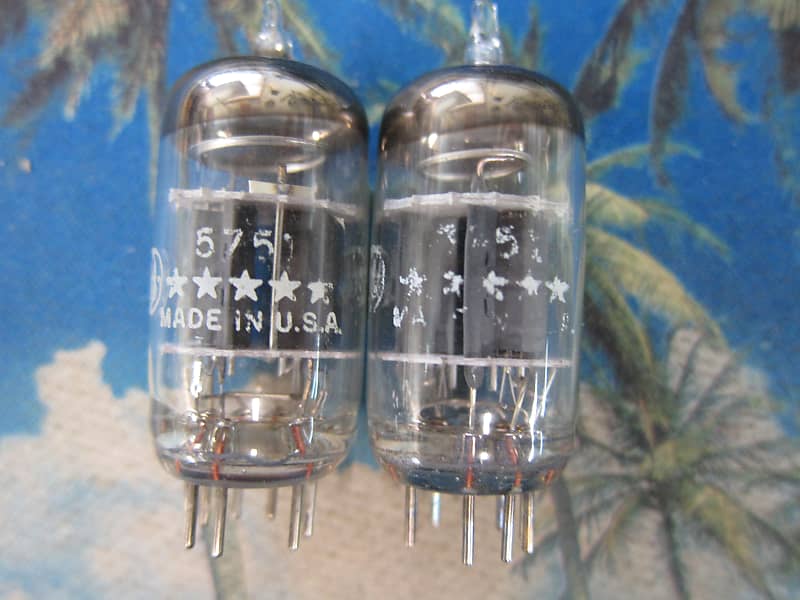 Pr Vintage 5751 GE 5 Star Military Preamp Tubes, Reverb Canada