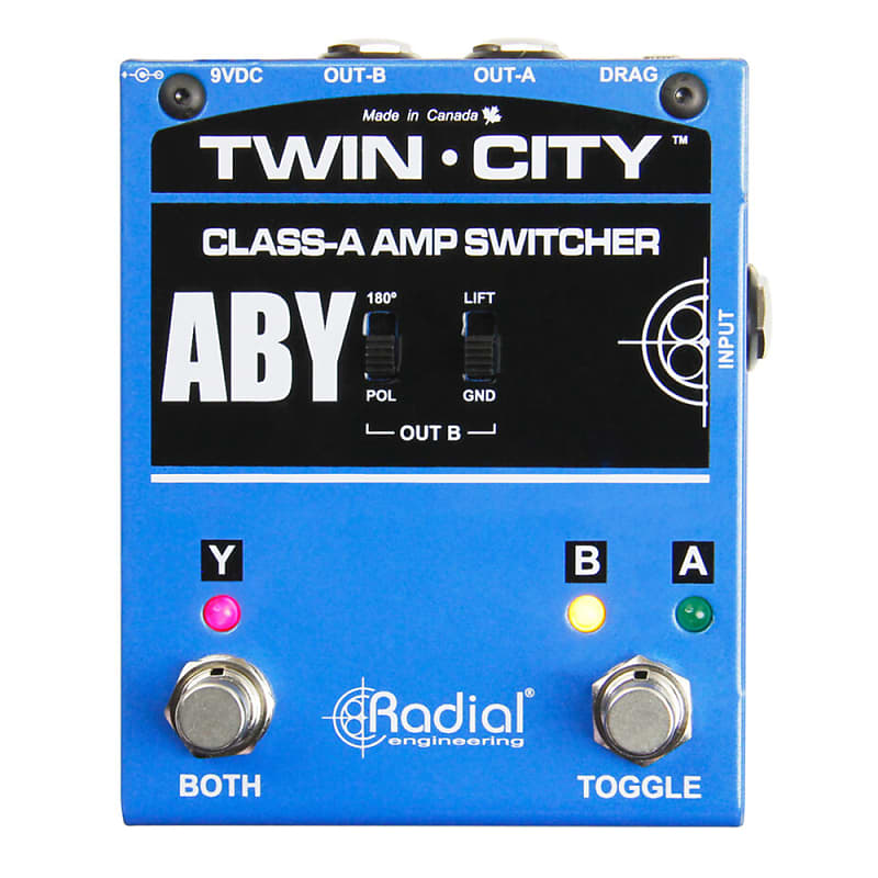 Radial Engineering R800 7115 00 Twin-City Active ABY Amp Switcher Pedal image 1