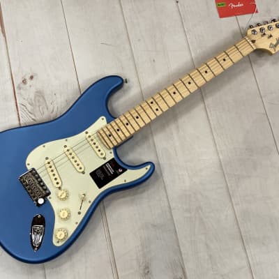 Fender American Performer Stratocaster MN Satin Lake Placid Blue New Unplayed Auth Dealer 7lbs 3oz image 2