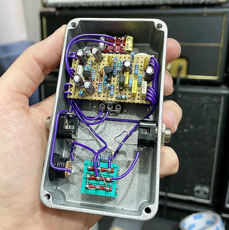 HGE Contraptions Handmade Colorsound Overdriver Clone Reverb France