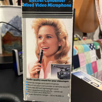 SIMA CamMike Electret Condenser Wired Video Microphone 1988 black image 1