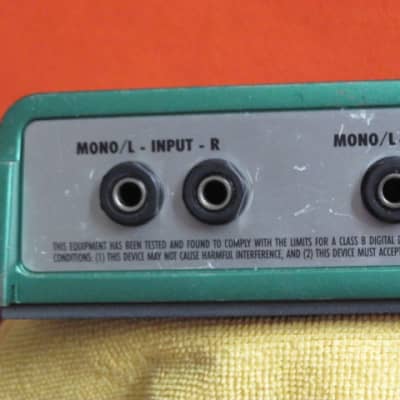 used Line 6 DL-4 Modeler [NOT DL4 MkII ver] from 1999 or early 2000s, + used Truetone adapter & clean 1 SPOT L6 Converter, MISSING the battery cover, if using batteries you'll need to cover battery compartment opening with tape (NO box / NO paperwork) image 14