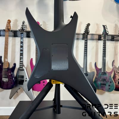 Jackson Custom Shop Warrior HS Electric Guitar w/ Case (1077)-Blackout image 11