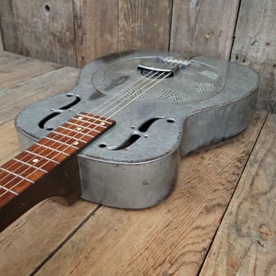 National Duolian Square Neck Frosted Dueco Resonator Dobro 1936 - Frosted Dueco imagen 13