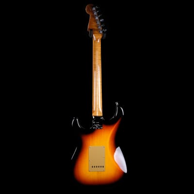 Fender American Custom Stratocaster Electric Guitar - Antique Sunburst, Maple Neck image 4