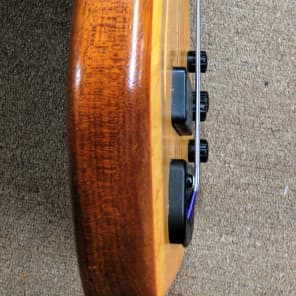 Rare UK Status Electro II 4 String Electric Fretless Bass, Semi-Hollow, Birds Eye Maple, Piezo, OHSC image 12