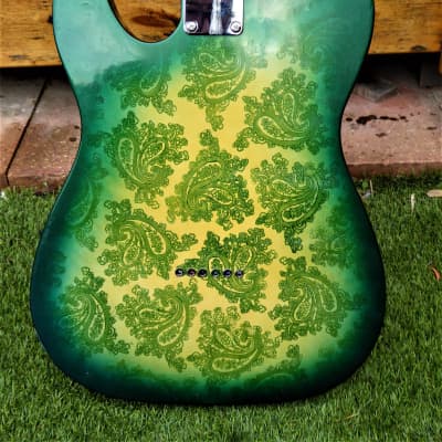 DY Guitars Brad Paisley tribute water / splash Paisley relic  / tele body PRE-BUILD ORDER image 9