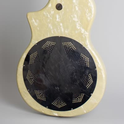 National  Reso-Phonic Resophonic Guitar (1960), ser. #T-42249, black gig bag case. image 4
