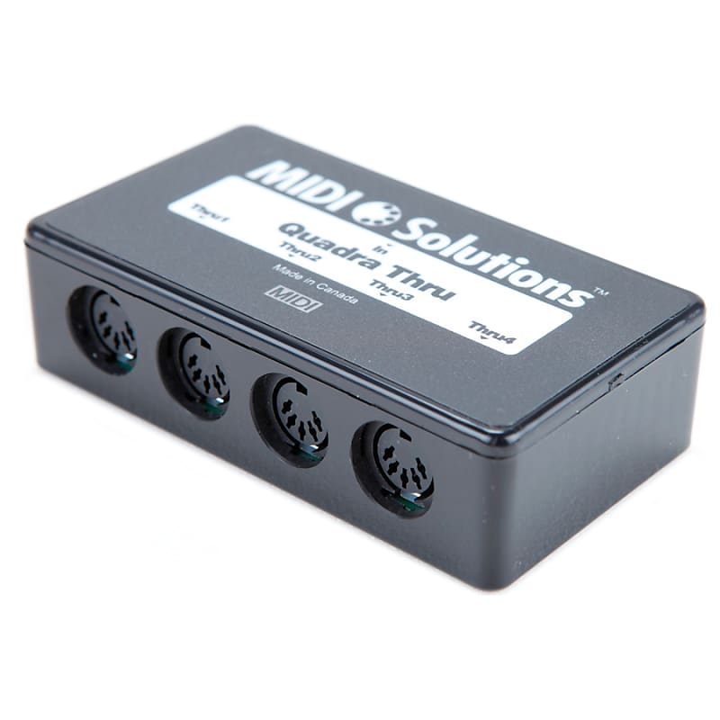 MIDI Solutions MultiVoltage Quadra Thru 1in 4out Quadra Reverb