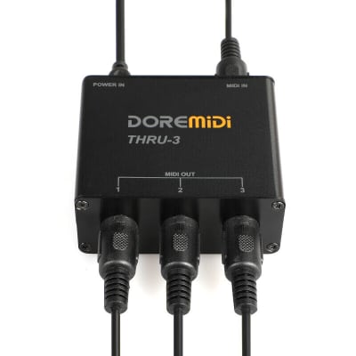 DOREMiDi THRU-3 - Midi Host Box 1 in, 3 outs / Brand New image 8