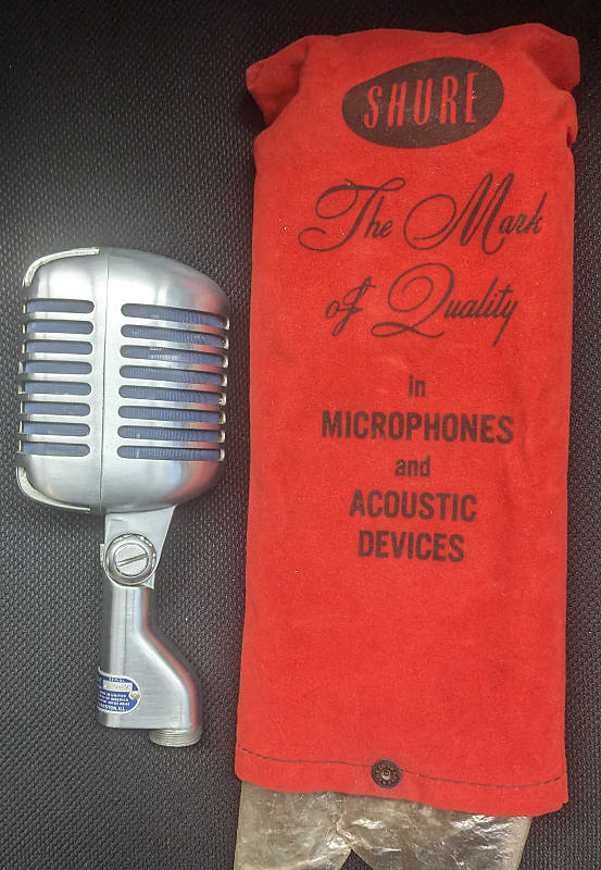 Shure Model 55SW with felt bag image 1