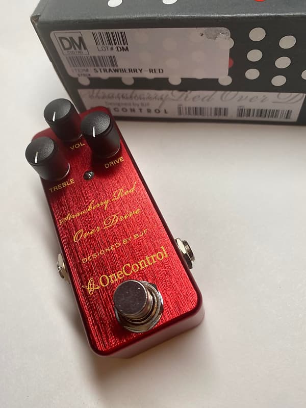 One Control Strawberry Red Overdrive | Reverb Canada