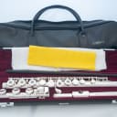 Yamaha YFL-461H All Silver Intermediate Flute Low-B Japan *Cleaned & Serviced