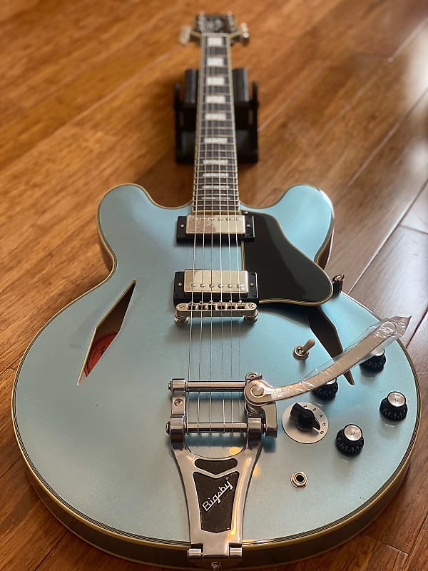 Epiphone Shinichi Ubukata Limited Edition Japan Only Signature ES-355  Pelham Blue. Unplayed /As New.