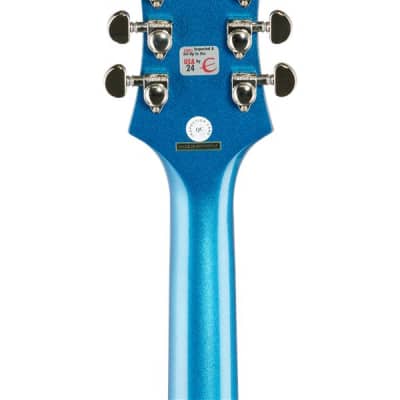 Epiphone Emperor Swingster Hollowbody Electric Guitar Delta Blue Metallic image 6