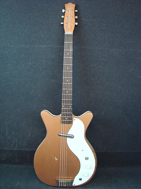 Vintage 1962 Danelectro 3612 Baritone Electric Guitar Single Owner Copper Finish