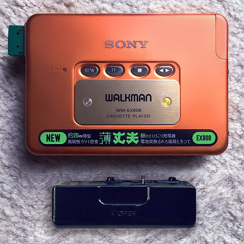 RARE] SONY EX808 Walkman Cassette Player ! Excellent Orange