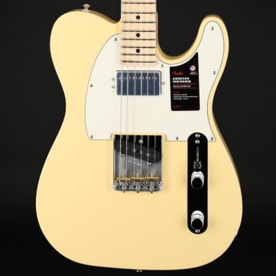Fender American Performer Telecaster Humbucking, Maple Fingerboard in Vintage White #US23007429 for sale