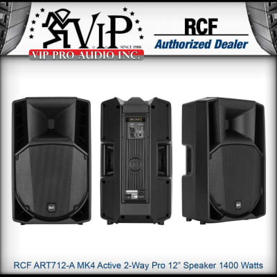 RCF ART 712-A MK4 Active 2-Way 12" Powered DJ / PA Speaker 1400 Watts Amplifier image 11