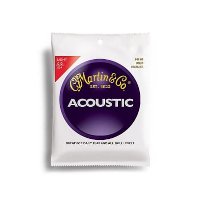 Martin 12-54 Acoustic Guitar Strings - Light-Gauge 80/20 image 1