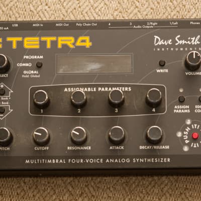 Dave Smith Instruments Tetra Desktop 4-Voice Polyphonic Synthesizer 2009 - 2016 - Black