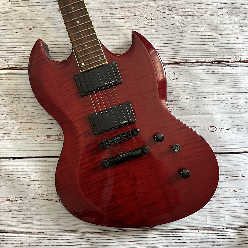 ESP LTD Viper-200FM See-Thru Black Cherry | Reverb