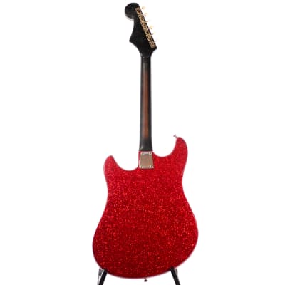 Norma 4-Pickup Electric Guitar Red Sparkle 1960's w/GigBag VINTAGE image 3