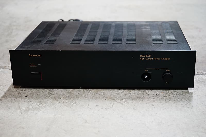 Parasound HCA-500 Black Power Amplifier for parts/repair image 1