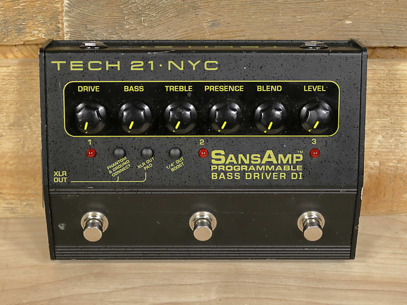 Tech 21 SansAmp Bass Driver Programmable Effects Pedal 