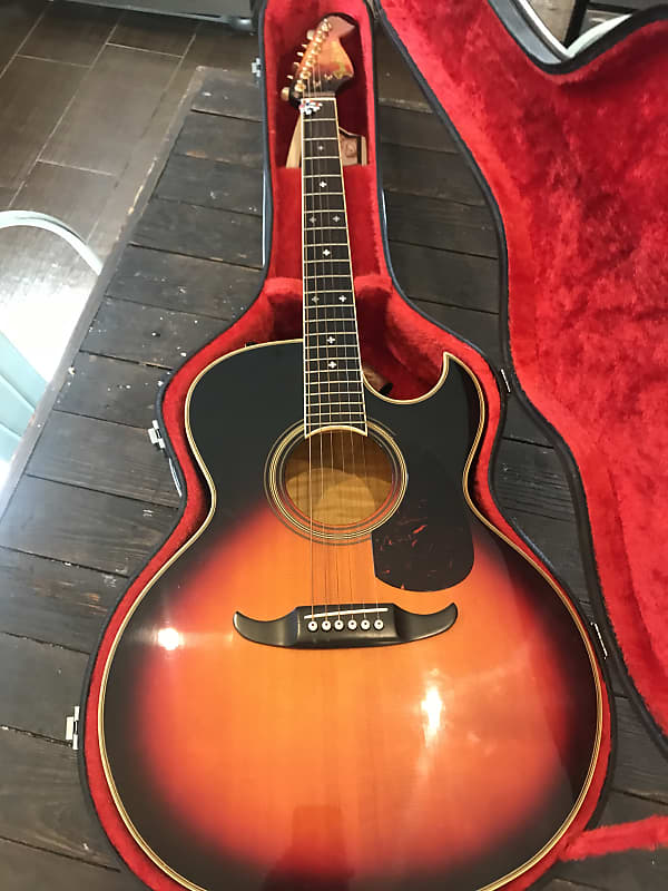 Fender Japan El Rio Acoustic Electric Guitar Sunburst Great Player