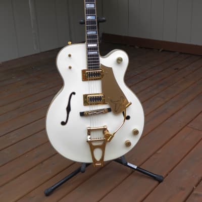 1980 Gretsch 7593 White Falcon Single Cutaway Hollowbody Electric Guitar Mint w/ OHSC Baldwin Era image 1