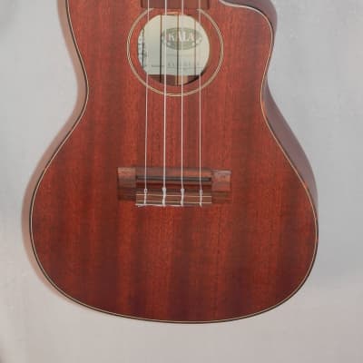 Kala Solid Wood Concert Cutaway Acoustic Electric Ukulele (KA-SMHCE-C) image 2
