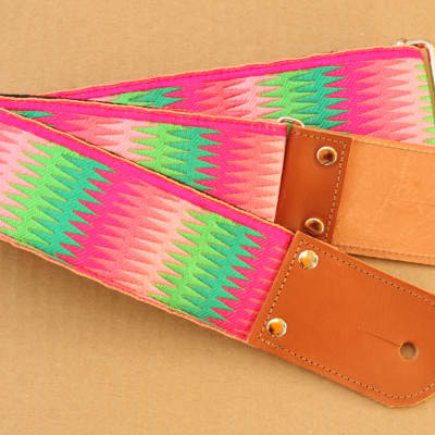 Pardo Guitar Strap Rainbow Hippie 2'5 Inches Wide For Guitar & Bass image 4