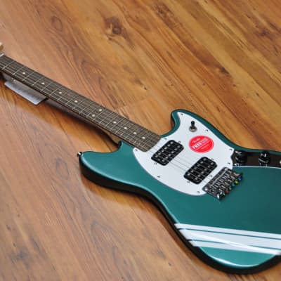 Squier FSR Bullet Competition Mustang HH Sherwood Green w/ Olympic