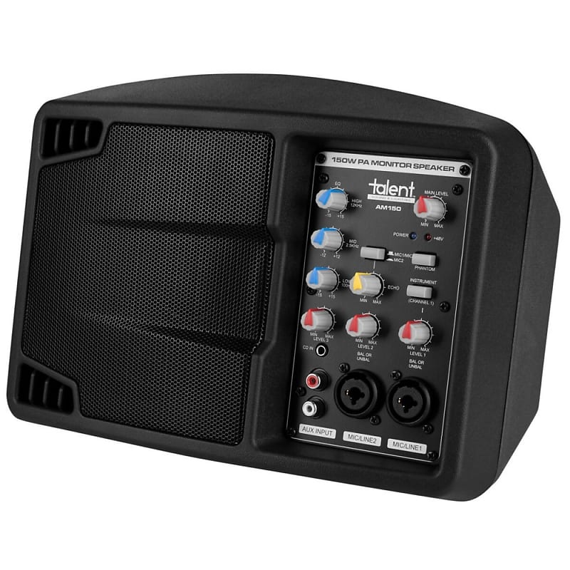 TALENT AM150 3-Channel Personal 150w 5 Monitor with EQ and Built-in Delay