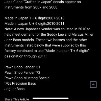 MIJ Fender Mustang Reissue image 4