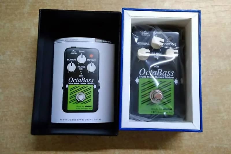 EBS OctaBass Blue Label Triple Mode Bass Octave Pedal w/ Original box & paperwork image 1