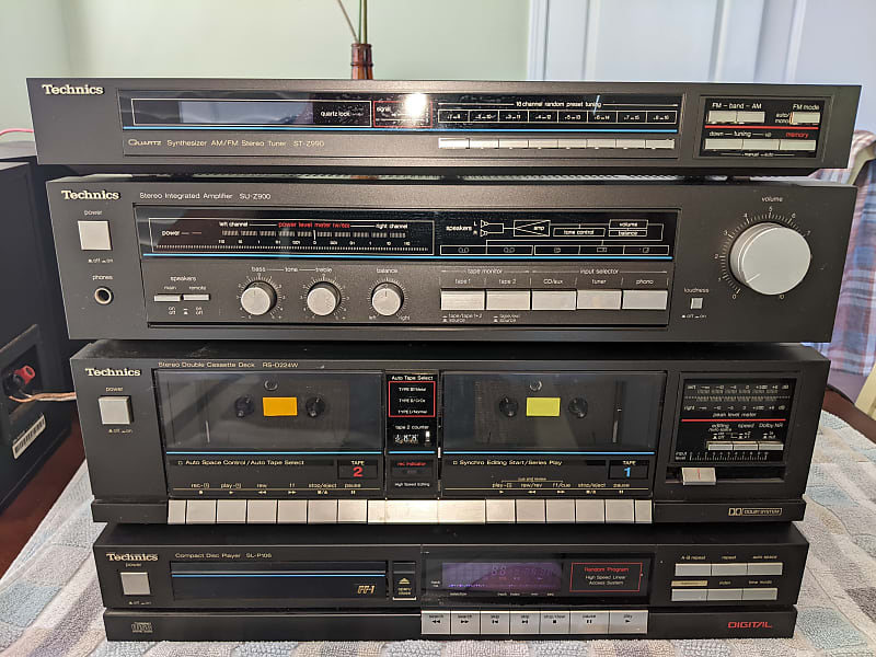 1970-80's Technics SU-Z900 amp, cassette deck, tuner, turntable