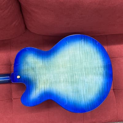 Ibanez Contemporary Archtop AFC155 Hollow Body Electric Guitar 2017 - Jet Blue Burst with Case image 19