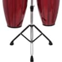 Artist Hand-Painted Series Red Congas - with Double Stand