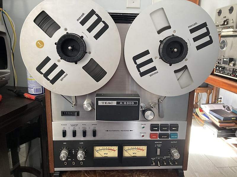 READ!! TEAC A-6300 1/4 10.5 inch 4-Track 2-Channel Auto Reverse Reel to Reel  Tape Deck Recorder