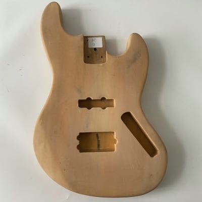 4 String Unfinished Bass Guitar Body Project Fit Jazz Bass image 1