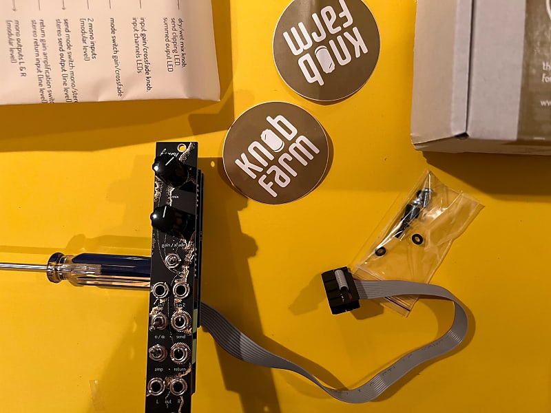 Knob Farm Ferry 4hp Stereo Send Receive Pedal Interface | Reverb