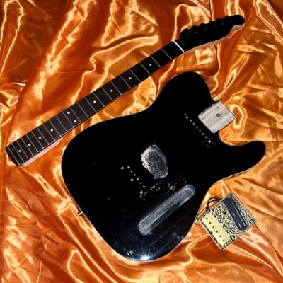 No name Telecaster 90’s Black Custom Project Guitar image 6