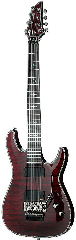 Schecter Hellraiser C-7 FR Black Cherry image 1