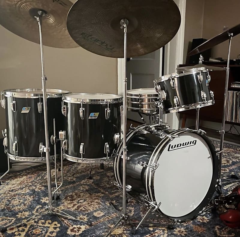 1972 Ludwig Jazzette - Black Cortex | Reverb