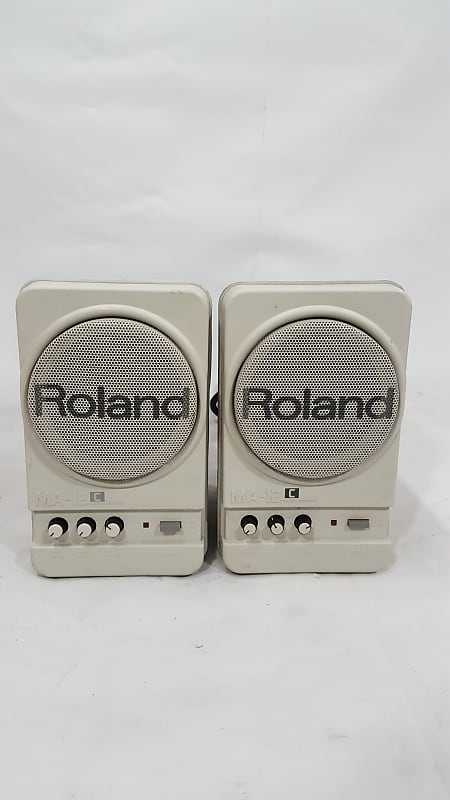 Roland MA-12C Amplified Stereo Micro Monitor Speakers Desktop | Reverb